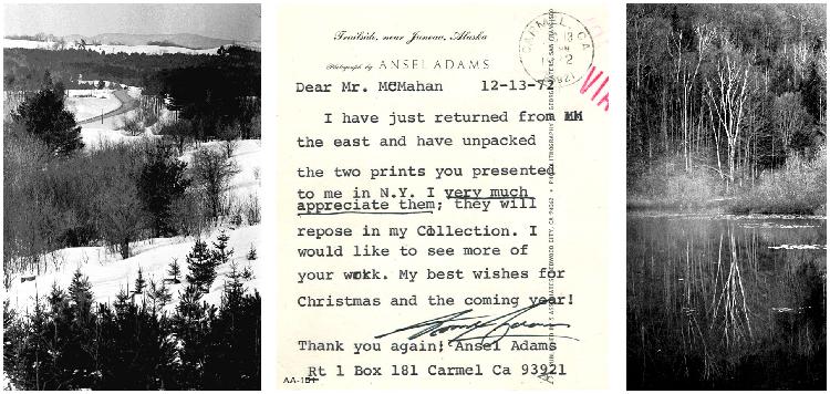 Ansel Adams postcard and Rick's pics